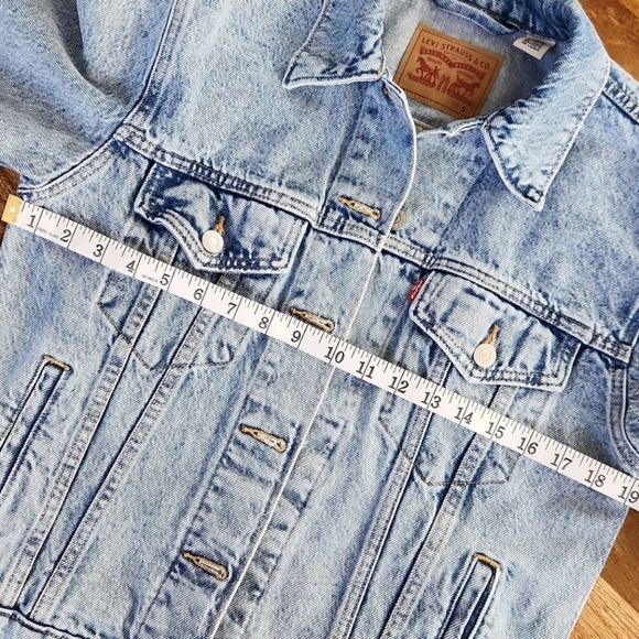 {Levi's} 4 Pockets Light Blue Denim Jacket Small - Picture 10 of 14